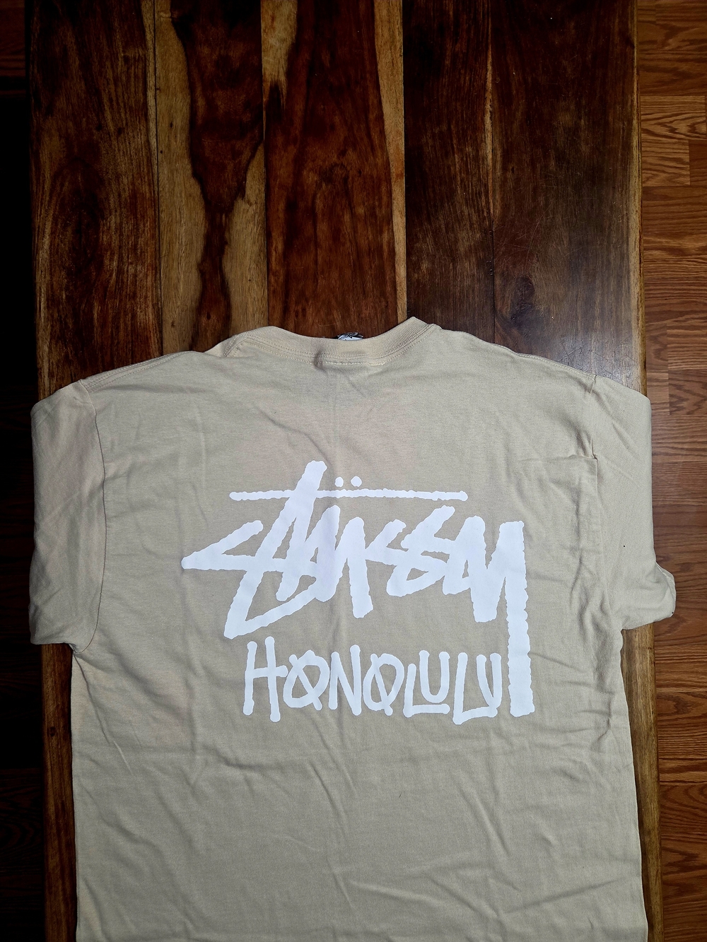 Stussy Honolulu Men's Beige (Clay) Colored Graphic Tee - Picture 2 of 6